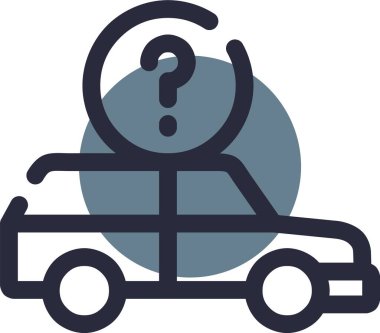 - Araba. Web simgesi basit illüstrasyon