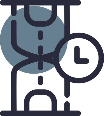 Bir saatin vektör illüstrasyonu