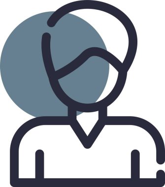 Erkek ikonu. vektör illüstrasyonu