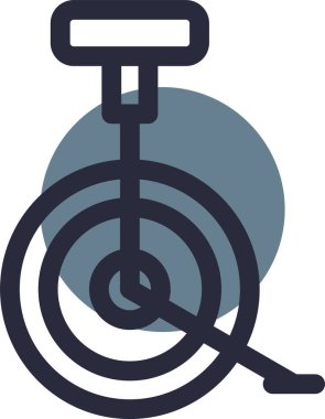 Bir bisiklet simgesinin vektör illüstrasyonu