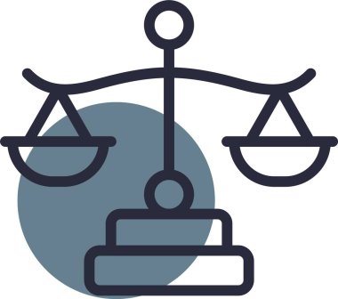 vektör adalet web simgesi