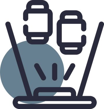 Bilgisayar faresi. Web simgesi basit illüstrasyon