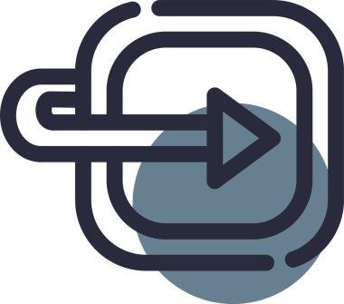 Vektör evrensel simgesi Trendy bakmak.