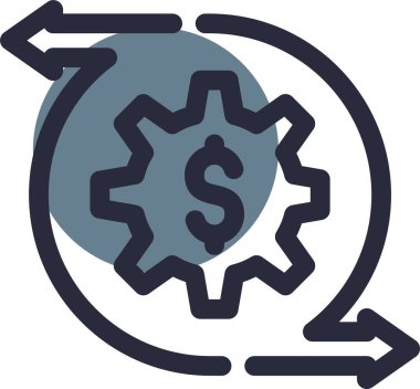 Teçhizat Web simgesi basit illüstrasyon