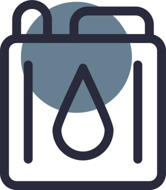 Sıvı içeren bir çantanın vektör illüstrasyonu