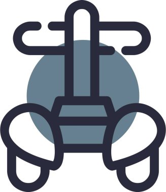 Bir spor salonu simgesinin vektör çizimi