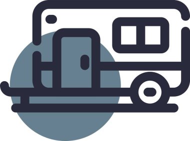 Bir kamyonun vektör çizimi