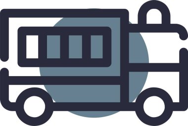 Kamyon. Web simgesi basit illüstrasyon