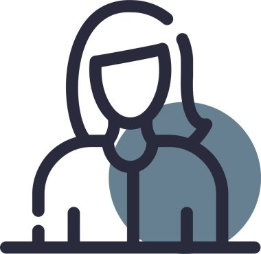 İşadamı çalışan simgesi - taslak biçimi