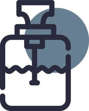 Bir gaz simgesinin vektör illüstrasyonu