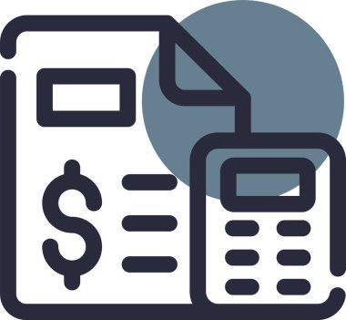 Taslak biçiminde fatura dolar para simgesi