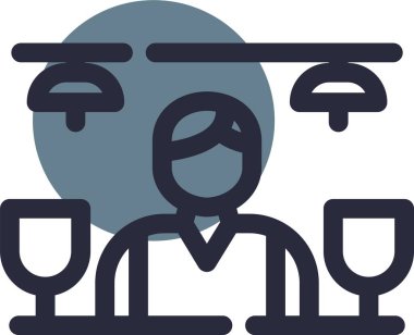 Elinde bardak olan bir adamın vektör illüstrasyonu