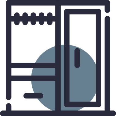 Kapı. Web simgesi basit tasarım