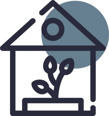 Bir evin vektör illüstrasyonu