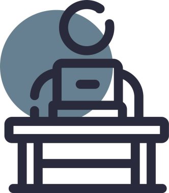 Bir sandalyenin vektör illüstrasyonu