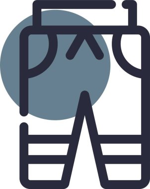 sırt çantası simgesi, vektör illüstrasyonu basit tasarım