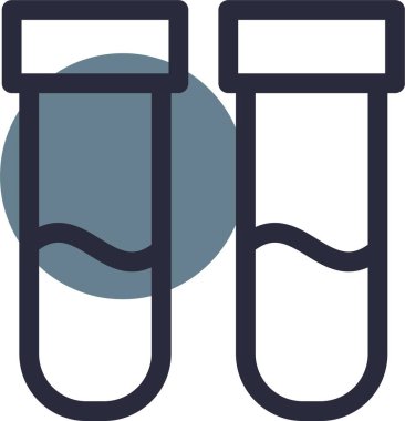 Test tüpü simgesi. vektör illüstrasyonu