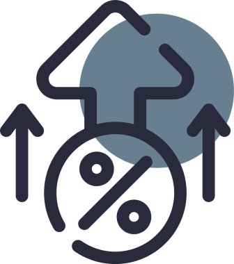 Aşağı okun vektör illüstrasyon simgesi