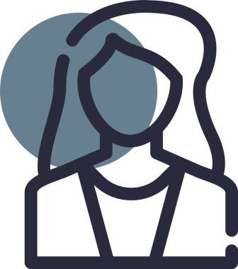 avatar baş simgesi doldurulmuş - ana hatlar biçimi