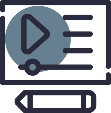 Doldurulmuş dış hatlar biçiminde ses çokluortam müzik simgesi