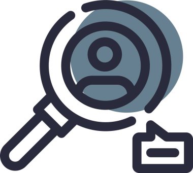 Arama simgesi vektör illüstrasyonu