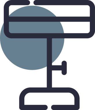 Bir bisiklet simgesinin vektör illüstrasyonu