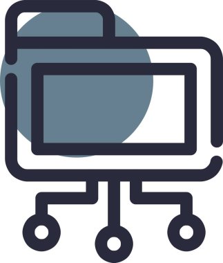 Modern bir simgenin vektör illüstrasyonu