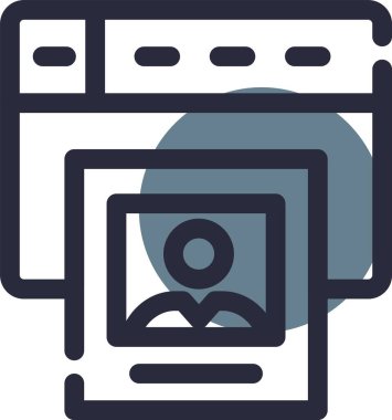 Web tarayıcı pencere vektör çizimi