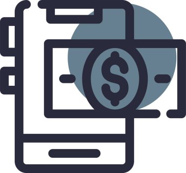 para ve finans simgesi vektör tasarımı