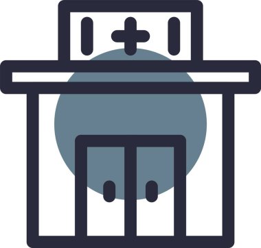 Otel simgesi vektör illüstrasyonu