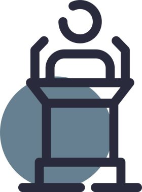 kahve makinesi simgesi, vektör illüstrasyonu basit tasarım