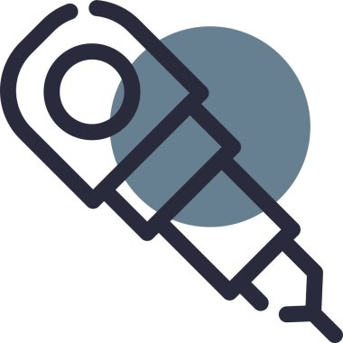 Tornavida. Web simgesi basit illüstrasyon