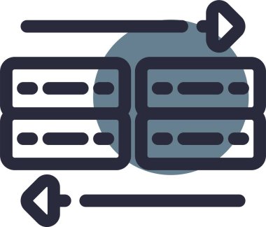 Sunucu veritabanı, ana hatları doldurulmuş simgeye ev sahipliği yapıyor