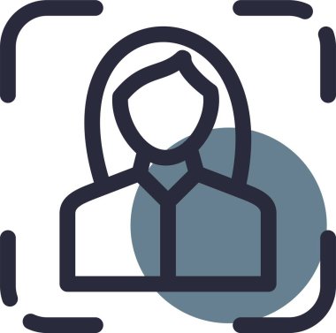 İnsan simgesinin vektör illüstrasyonu