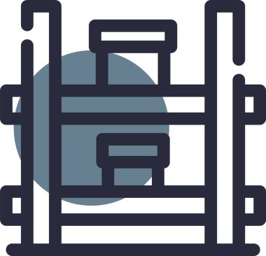 Egzersiz simgesinin vektör illüstrasyonu