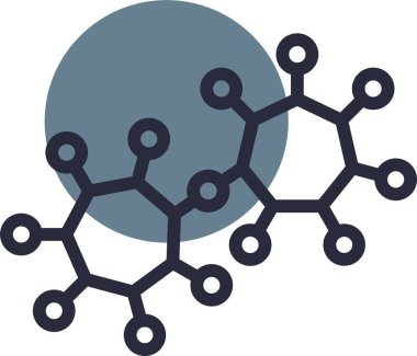DNA simgesinin vektör illüstrasyonu