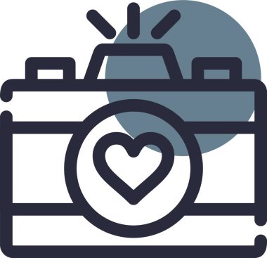 Kamera. Web simgesi basit illüstrasyon