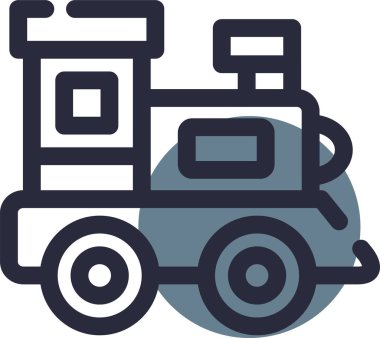 araba taşıma ikonu ana hat biçiminde