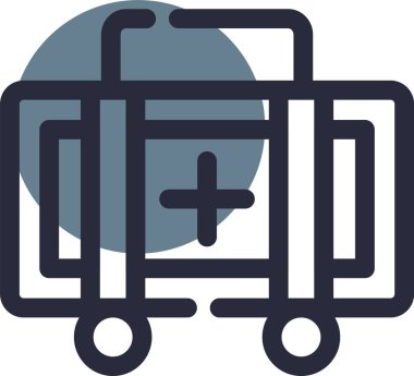 Sepet ikonu vektör illüstrasyonu