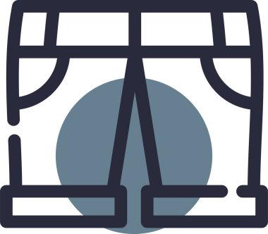 Mobilya simgesinin vektör illüstrasyonu