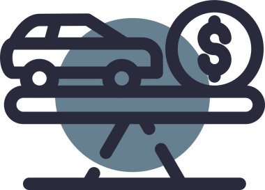 araba maliyeti simgesi