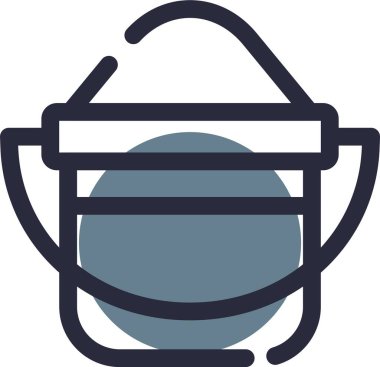 Çaydanlık. Web simgesi basit illüstrasyon