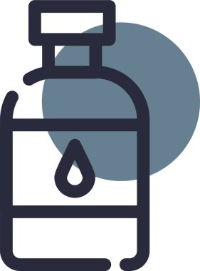 su tankı simgesi, vektör illüstrasyonu