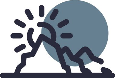 Paskalya konsepti için bir karikatür simgesinin vektör çizimi