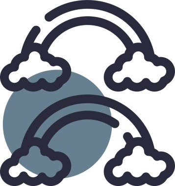 Bulut. Web simgesi basit illüstrasyon