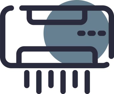 Veri depolamanın vektör illüstrasyon simgesi