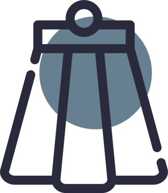 Zil çaldı. Web simgesi basit illüstrasyon