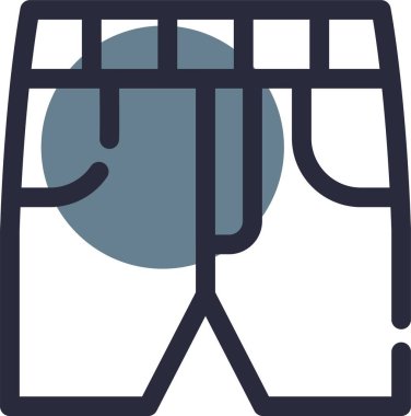 İpli bir adamın vektör çizimi