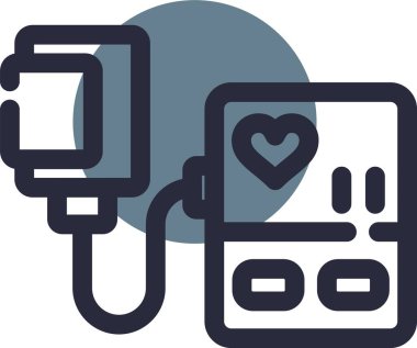 Dijital aşk mesajı simgesi. ana hatlı dijital telefon mesajı vektör rengi düz izole