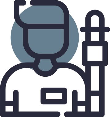 Adamım. Web simgesi basit illüstrasyon